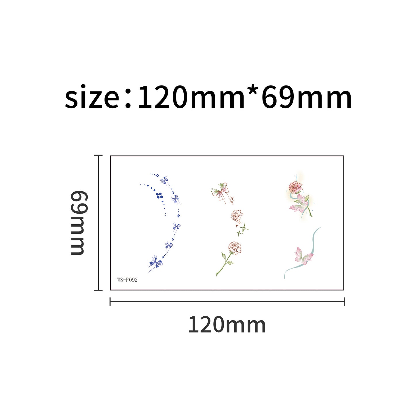 DaLin Temporary Tattoos for Women Ears