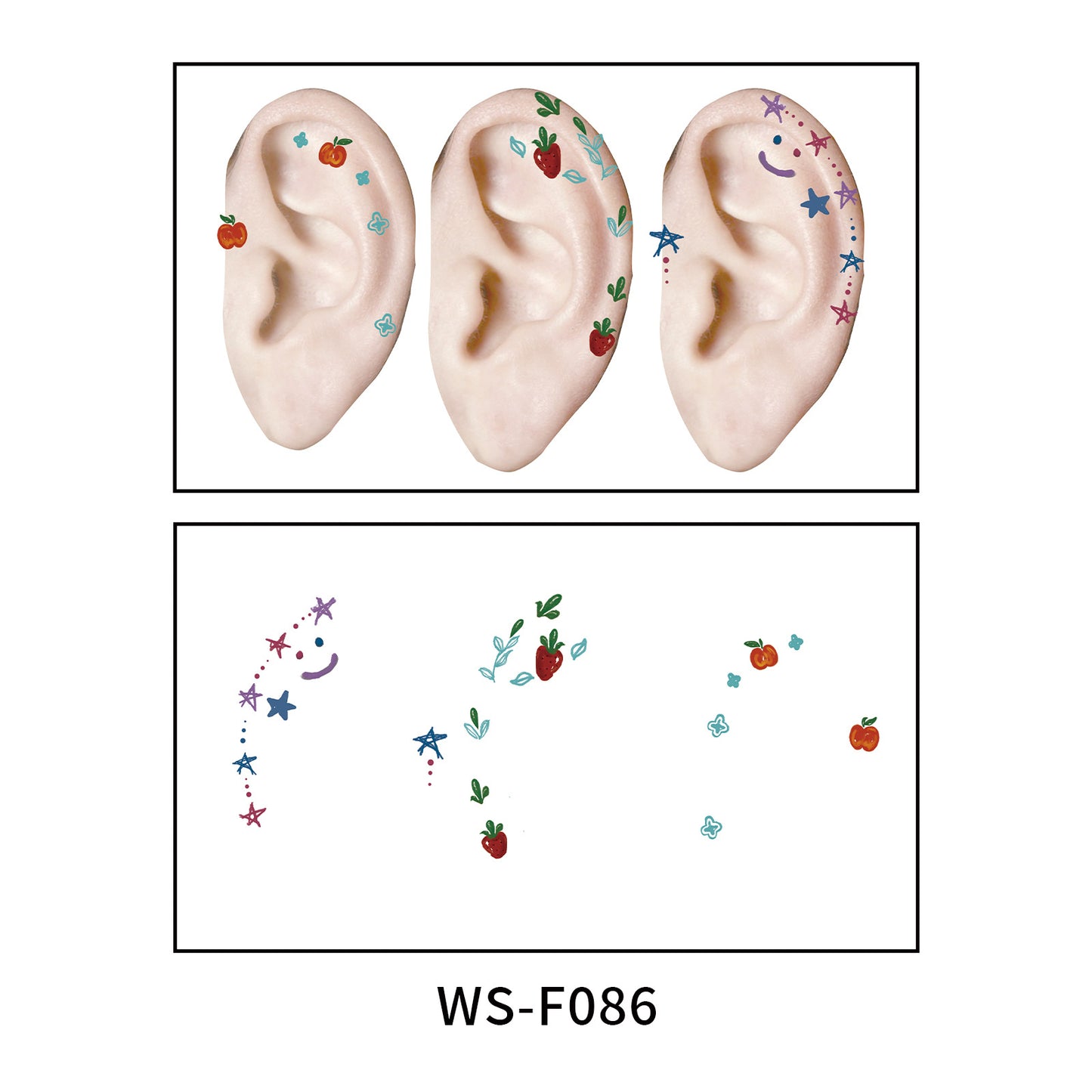 DaLin Temporary Tattoos for Women Ears