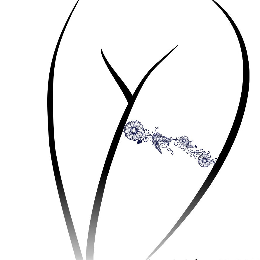 DaLin Herbal Semi-Permanent Tattoo Stickers Leg Brace for Women