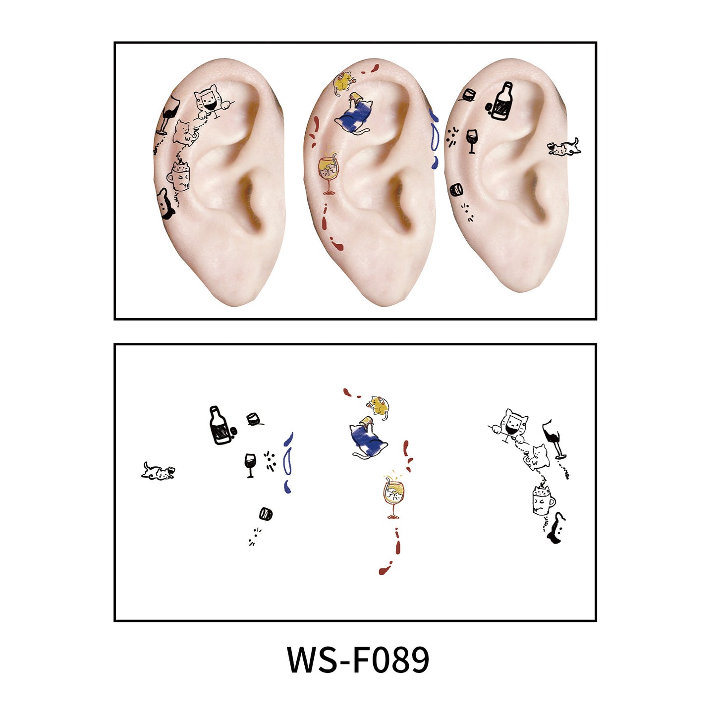 DaLin Temporary Tattoos for Women Ears