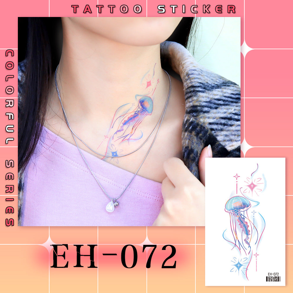 DaLin Colorful Temporary Tattoos Stickers for Shoulder Arm