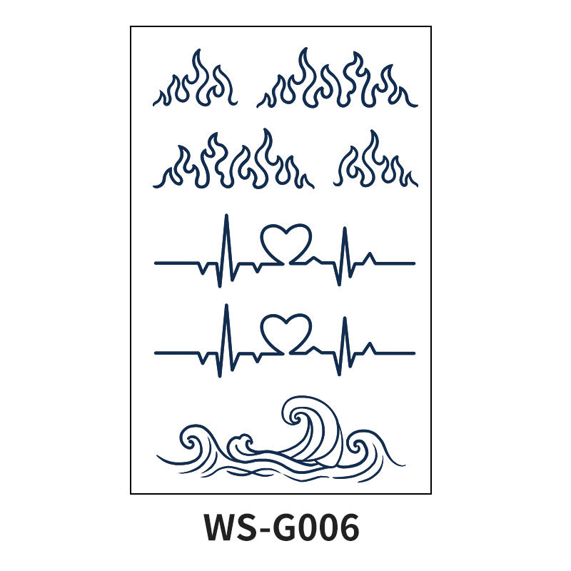 DaLin Herbal Semi-Permanent Tattoo Stickers for Finger