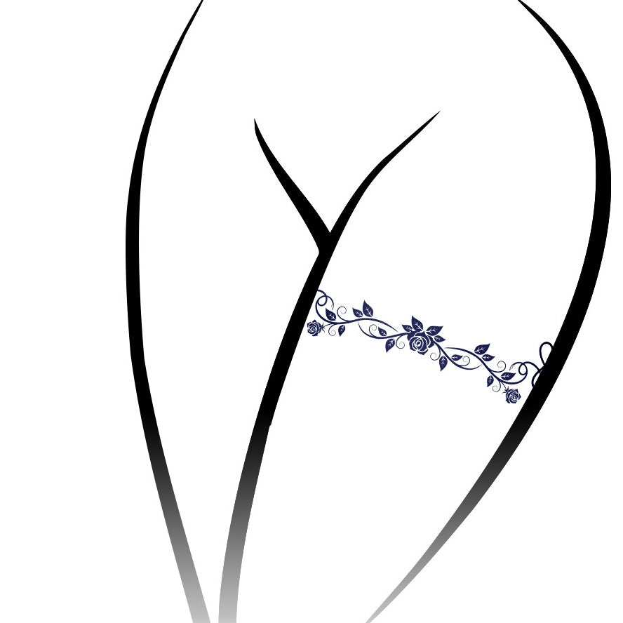 DaLin Herbal Semi-Permanent Tattoo Stickers Leg Brace for Women