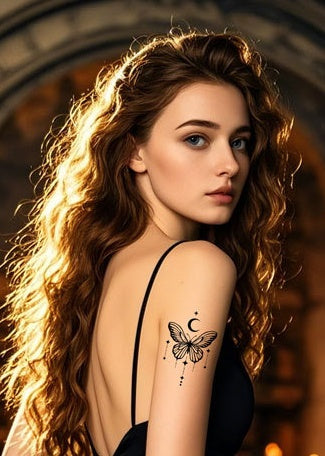 DaLin Black Temporary Tattoos for Women