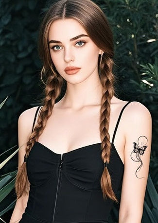 DaLin Black Temporary Tattoos for Women