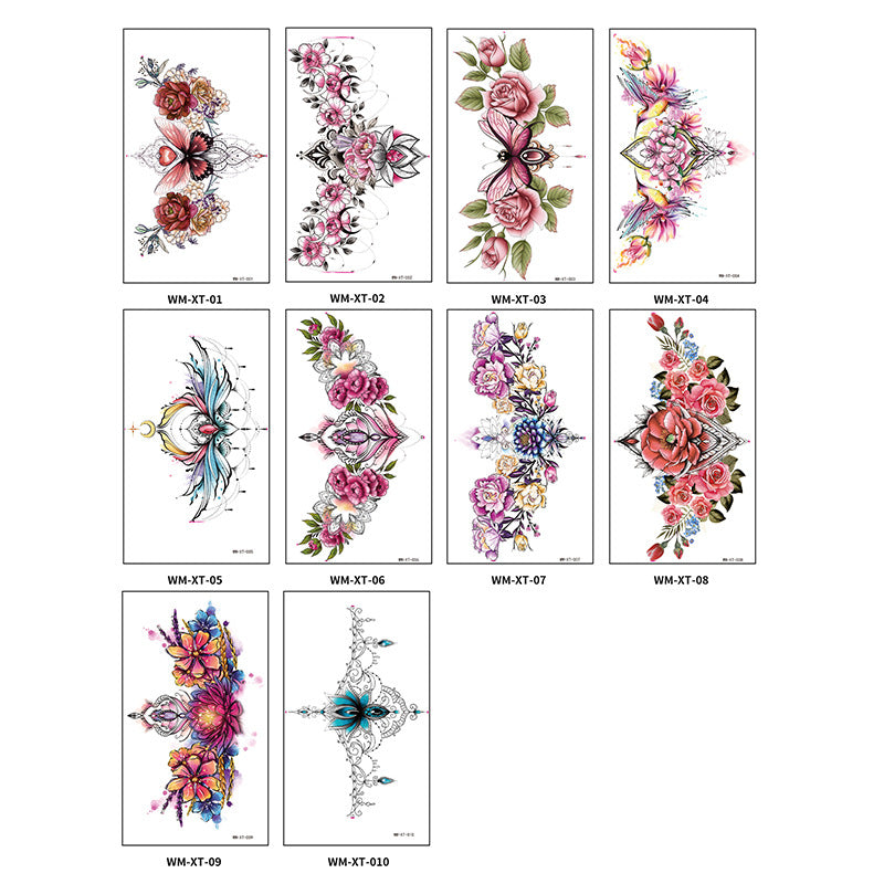 DaLin Temporary Tattoos for Women Chest