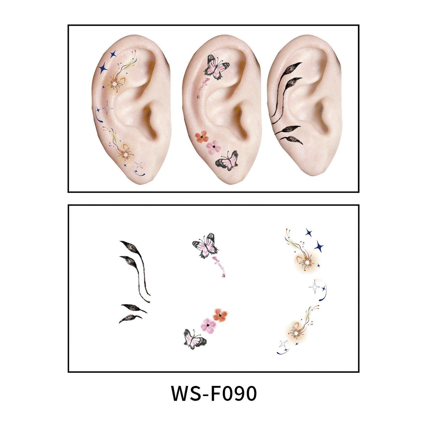 DaLin Temporary Tattoos for Women Ears