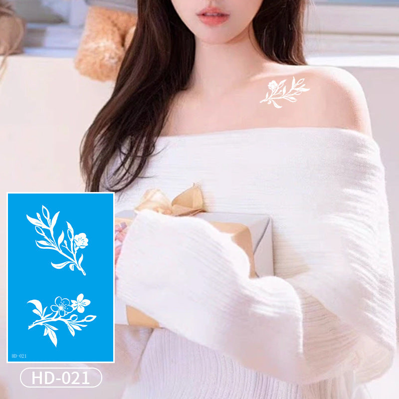 DaLin White Temporary Tattoos for Women
