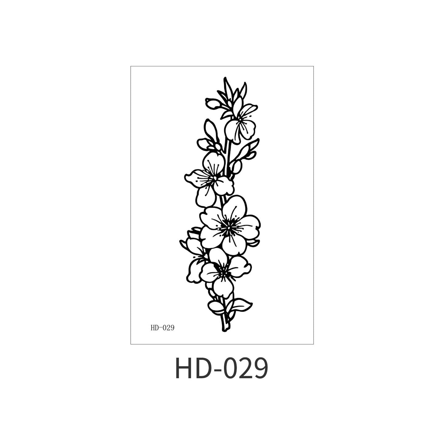 DaLin Black Temporary Tattoos for Women