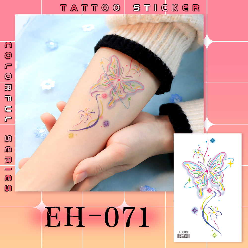 DaLin Colorful Temporary Tattoos Stickers for Shoulder Arm