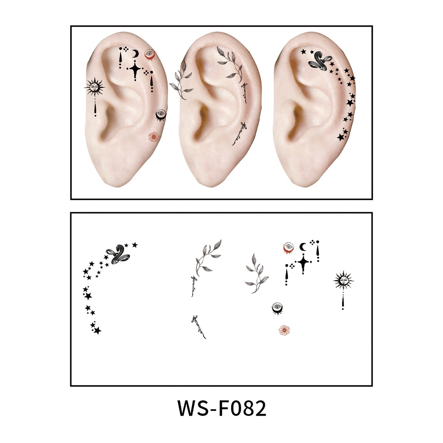 DaLin Temporary Tattoos for Women Ears