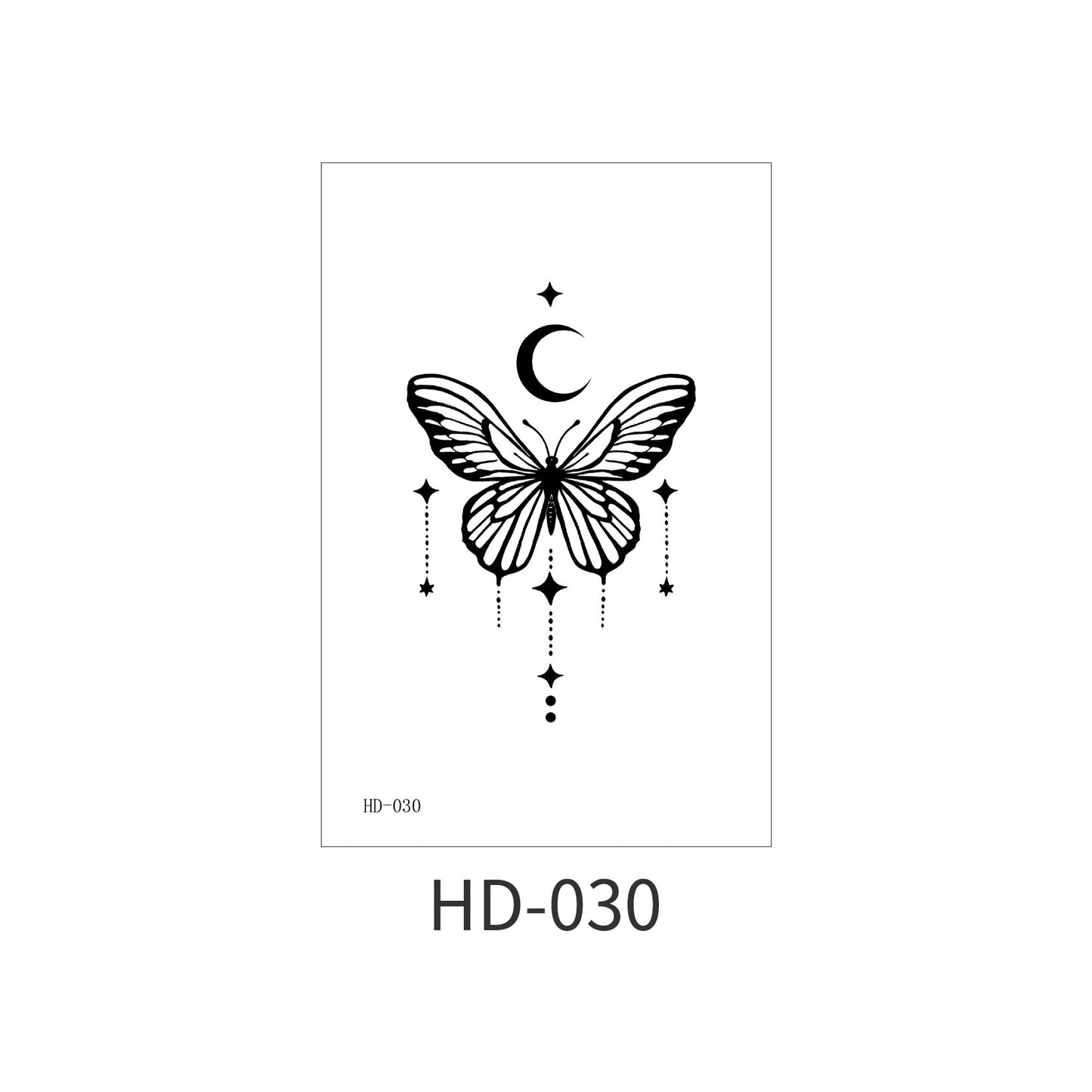 DaLin Black Temporary Tattoos for Women