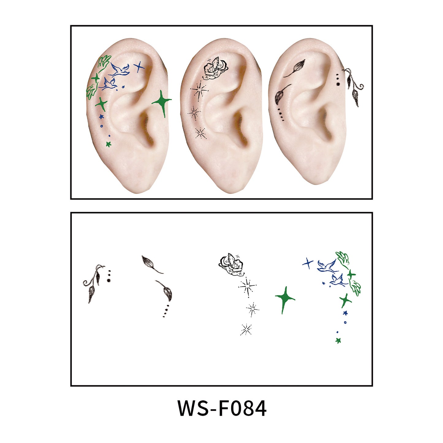 DaLin Temporary Tattoos for Women Ears