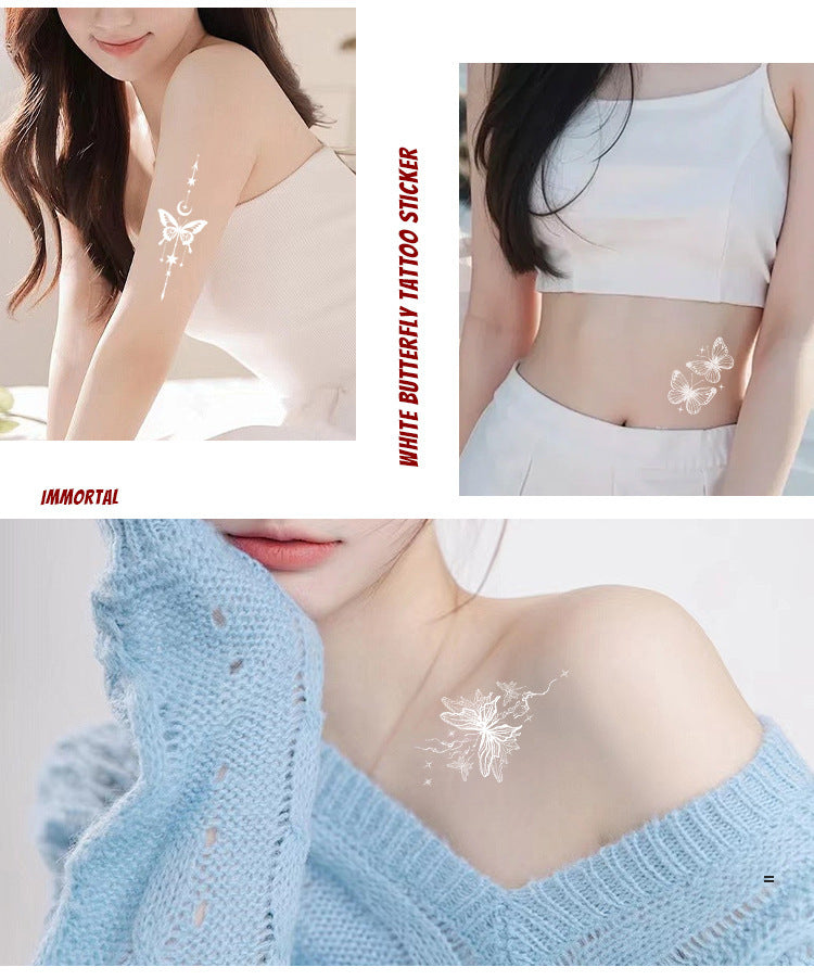 DaLin White Temporary Tattoos for Women