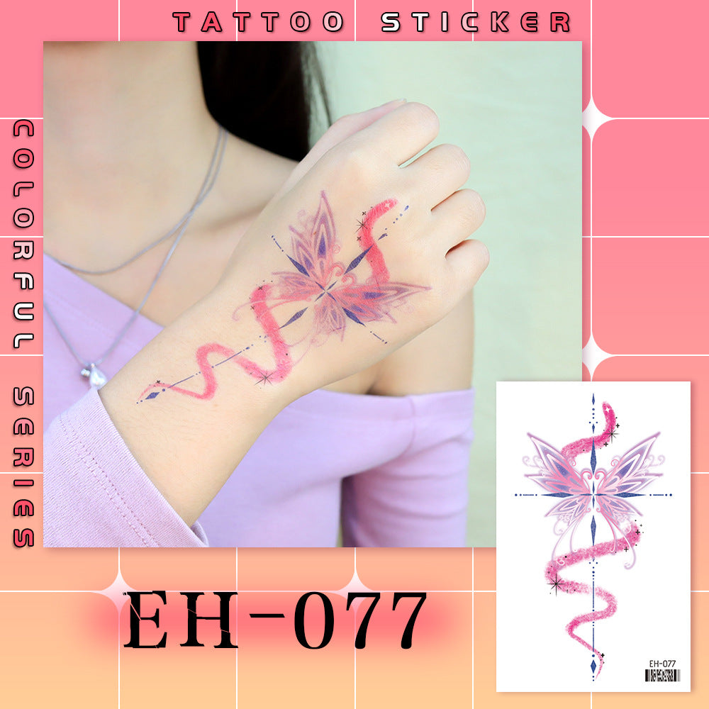 DaLin Colorful Temporary Tattoos Stickers for Shoulder Arm