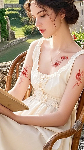 Red Tattoo Sticker