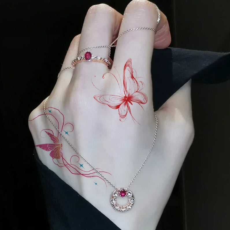 Hand Finger Tattoo Sticker
