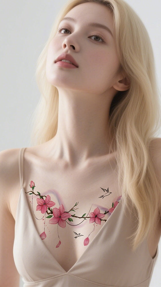 Colorful Flower Tattoo Tattoo Sticker