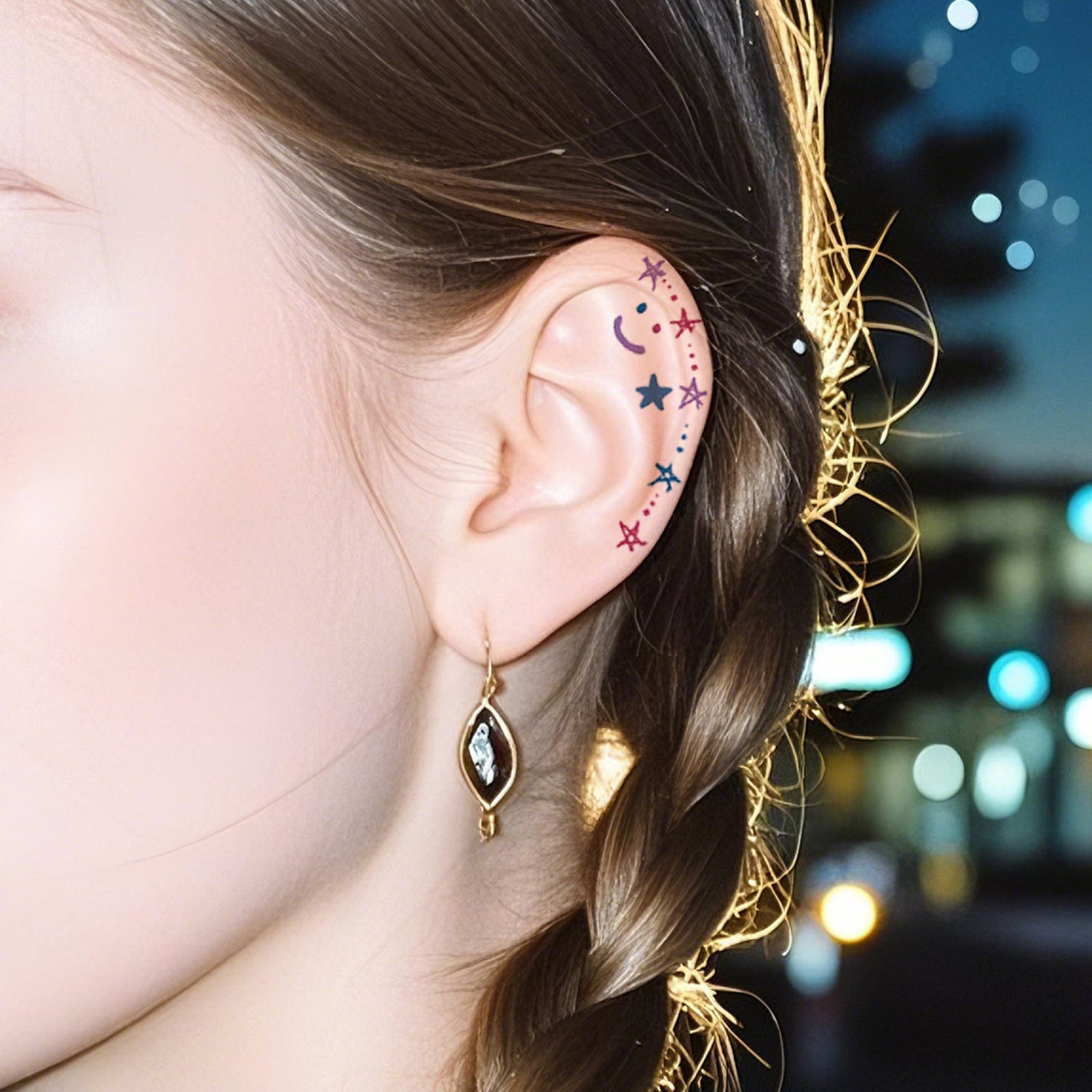 Ear Tattoo Stikcer