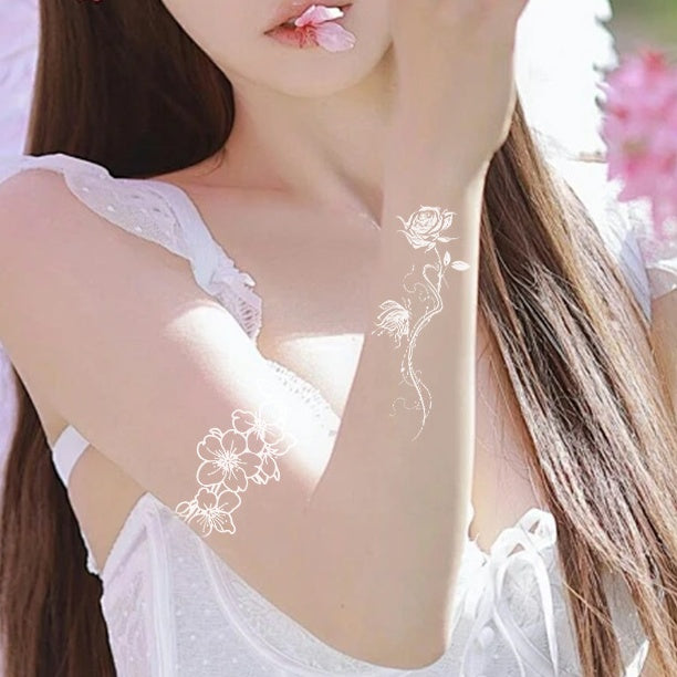 White Tattoo Sticker