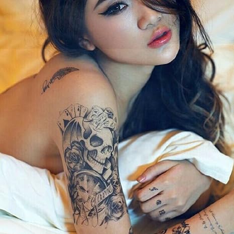 DaLin Extra Large Full and Half Arm Temporary Tattoo Sleeves 20 Sheets