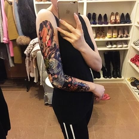 DaLin Extra Large Full and Half Arm Temporary Tattoo Sleeves 20 Sheets