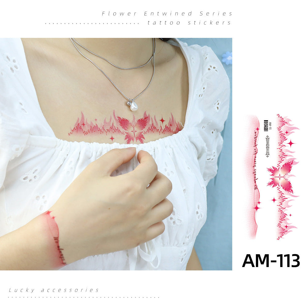 DaLin Temporary Tattoos Stickers Colorful Flowers