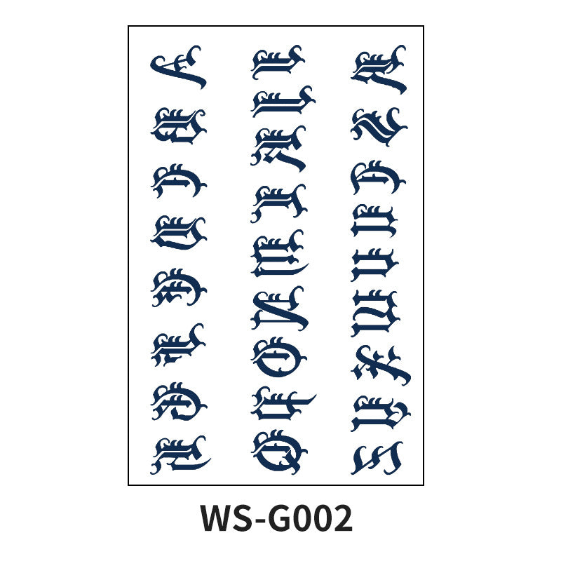 DaLin Herbal Semi-Permanent Tattoo Stickers for Finger