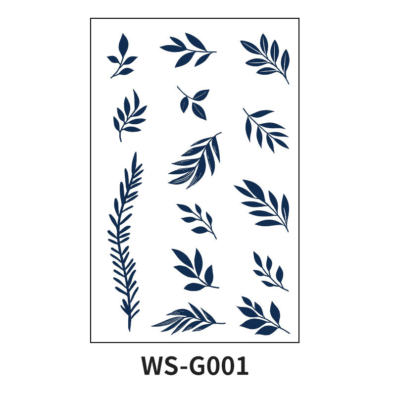 DaLin Herbal Semi-Permanent Tattoo Stickers for Finger