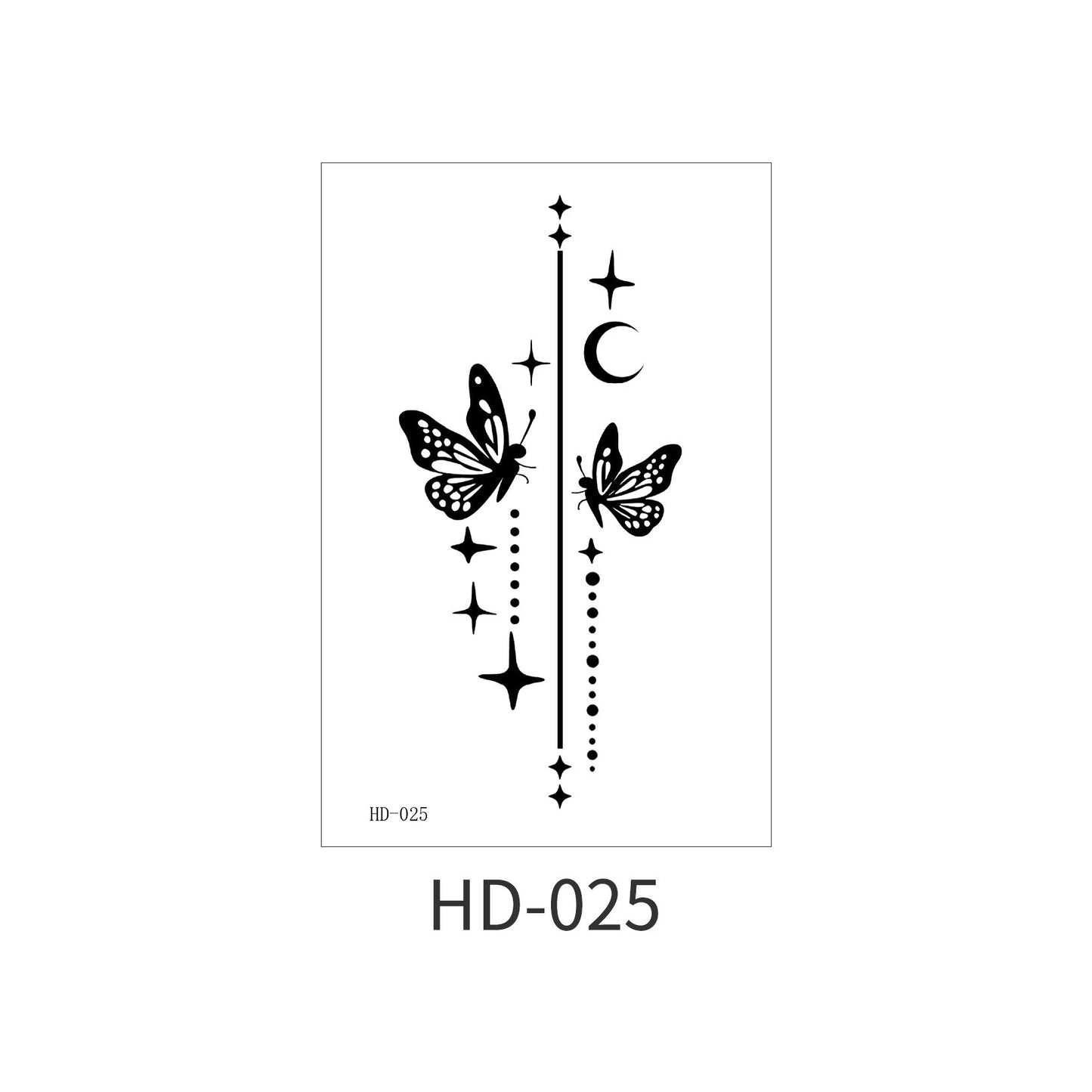 DaLin Black Temporary Tattoos for Women