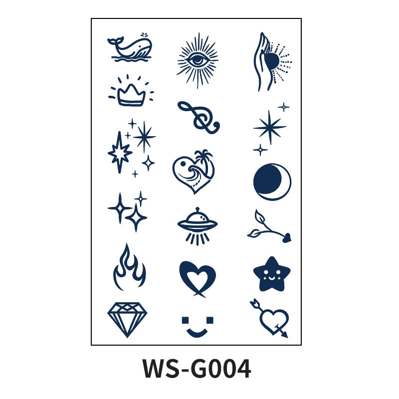 DaLin Herbal Semi-Permanent Tattoo Stickers for Finger