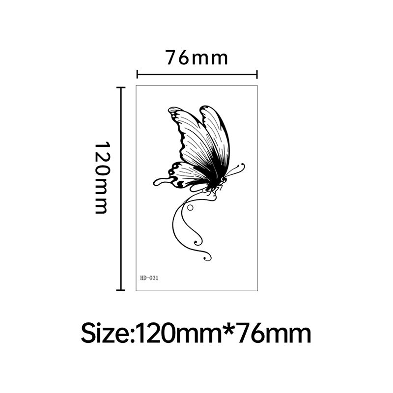DaLin Black Temporary Tattoos for Women
