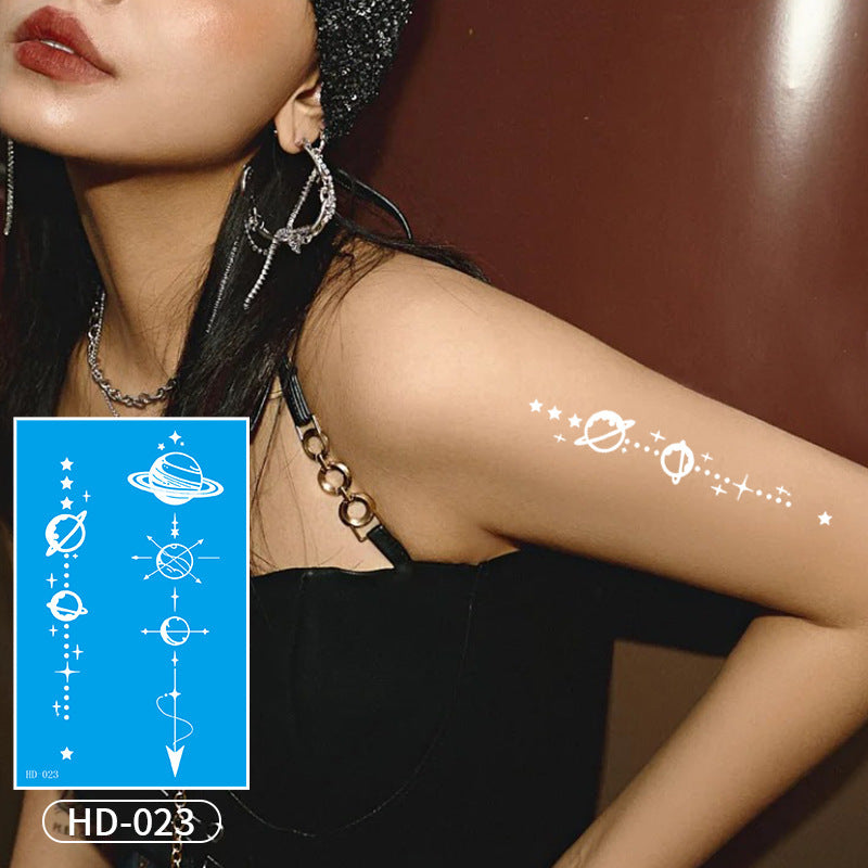 DaLin White Temporary Tattoos for Women