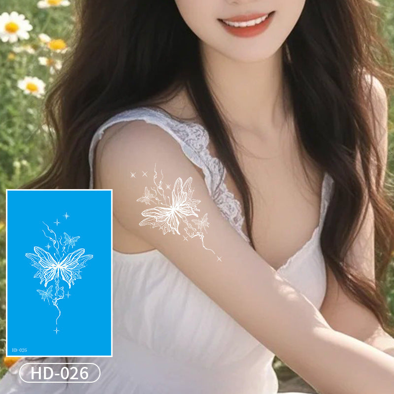DaLin White Temporary Tattoos for Women
