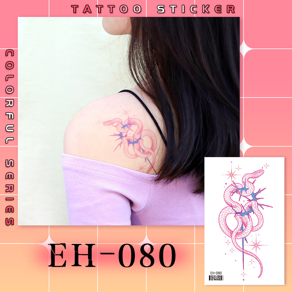 DaLin Colorful Temporary Tattoos Stickers for Shoulder Arm