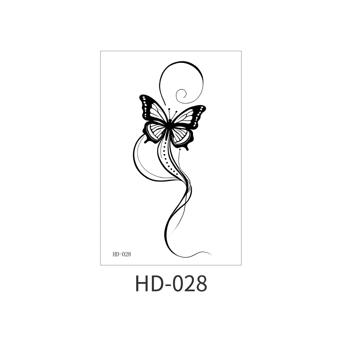 DaLin Black Temporary Tattoos for Women