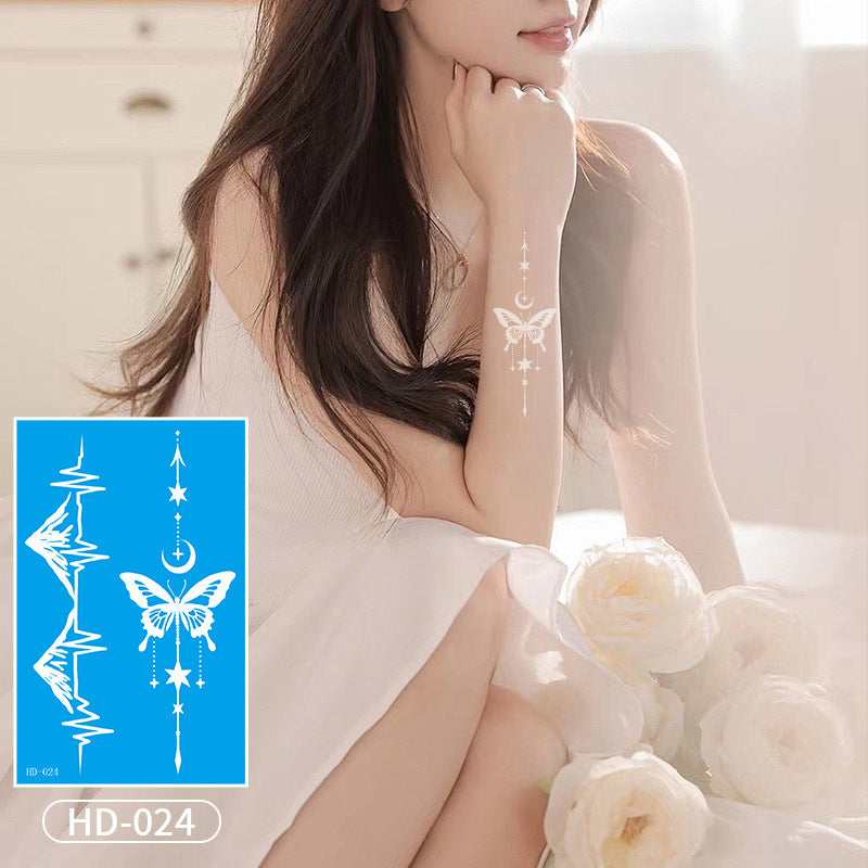 DaLin White Temporary Tattoos for Women