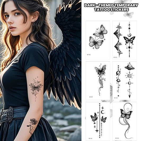 DaLin Black Temporary Tattoos for Women