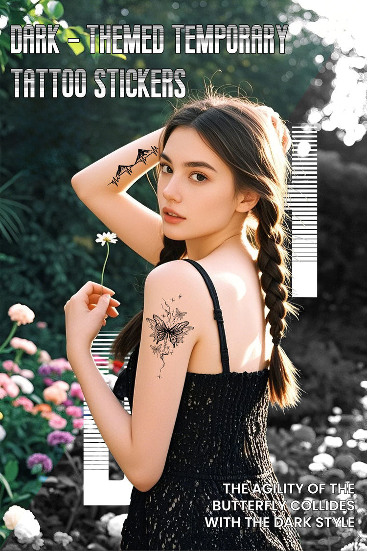 DaLin Black Temporary Tattoos for Women