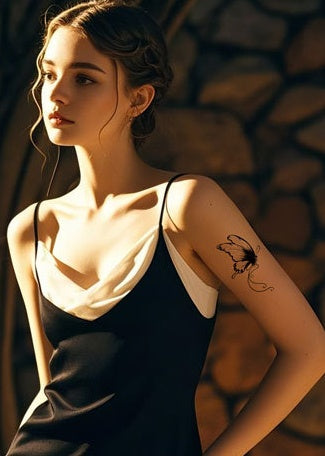 DaLin Black Temporary Tattoos for Women