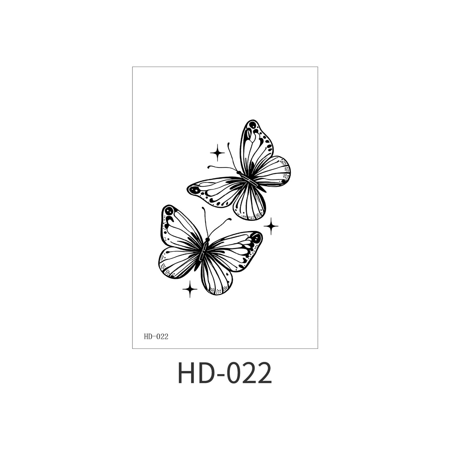 DaLin Black Temporary Tattoos for Women