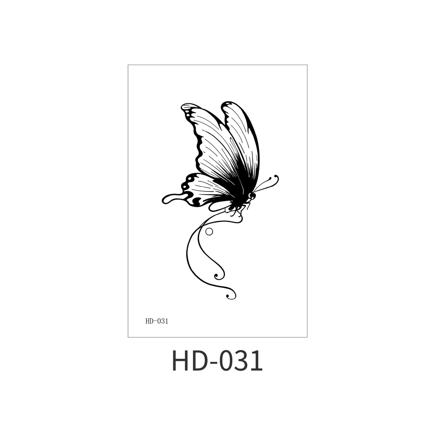 DaLin Black Temporary Tattoos for Women
