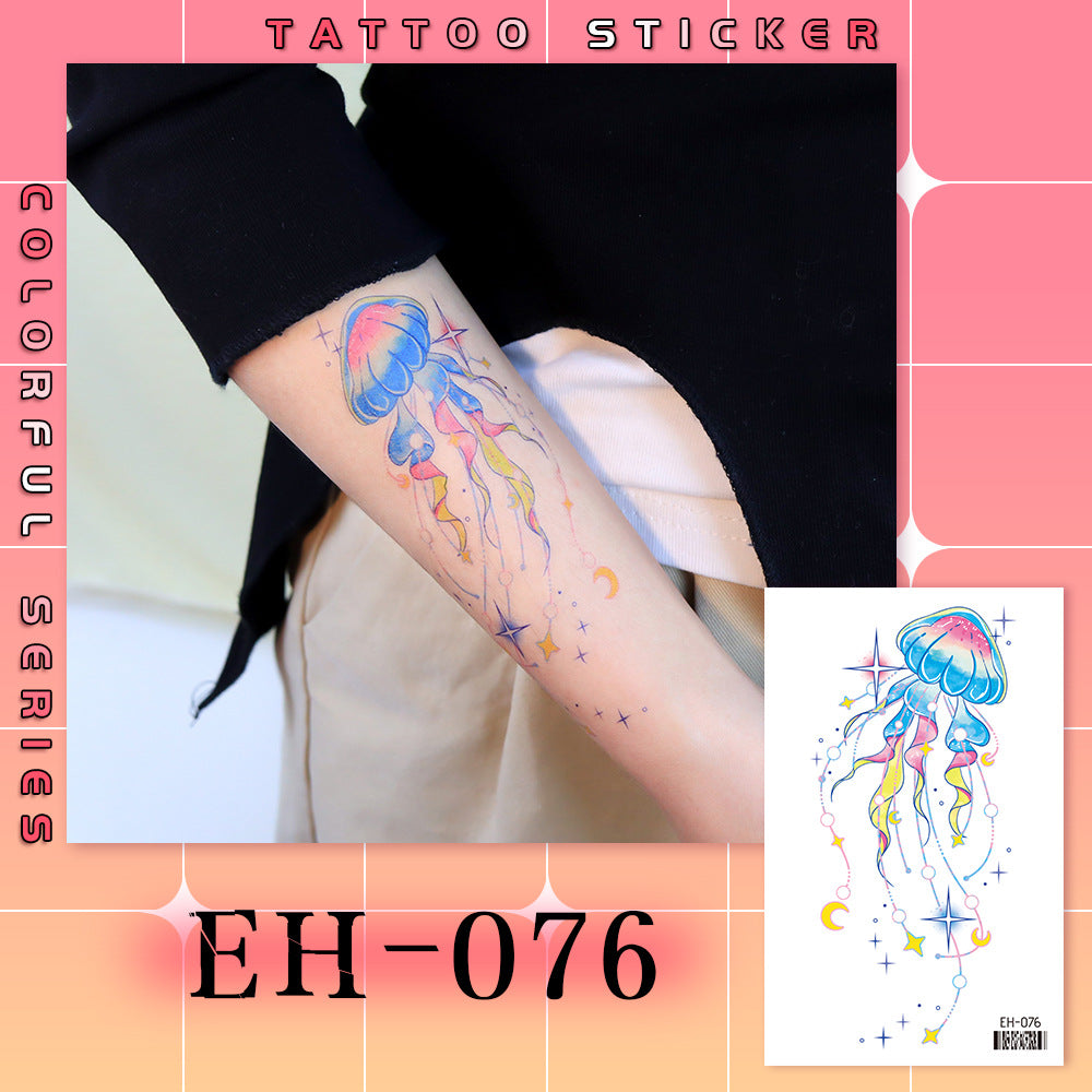 DaLin Colorful Temporary Tattoos Stickers for Shoulder Arm
