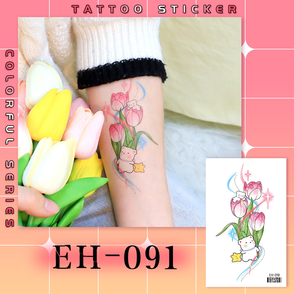 DaLin Colorful Temporary Tattoos Stickers for Shoulder Arm