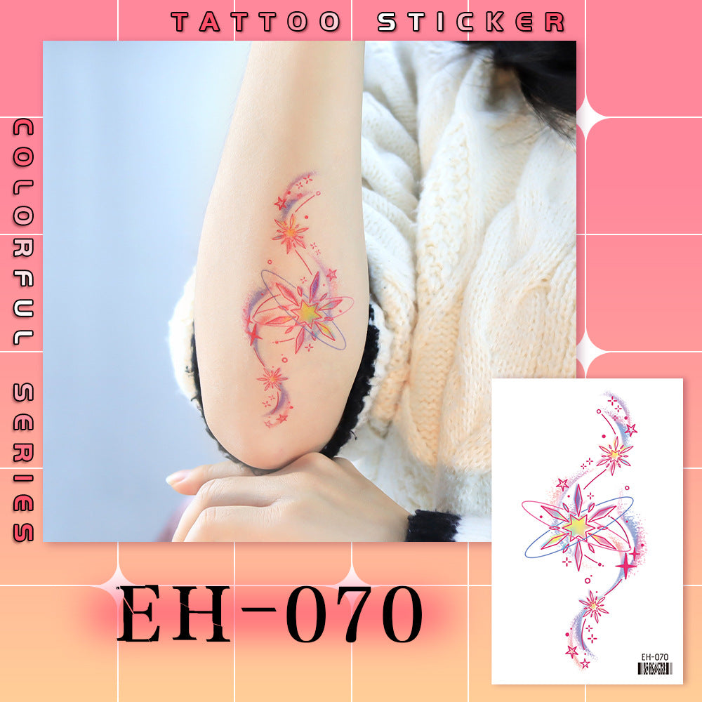 DaLin Colorful Temporary Tattoos Stickers for Shoulder Arm