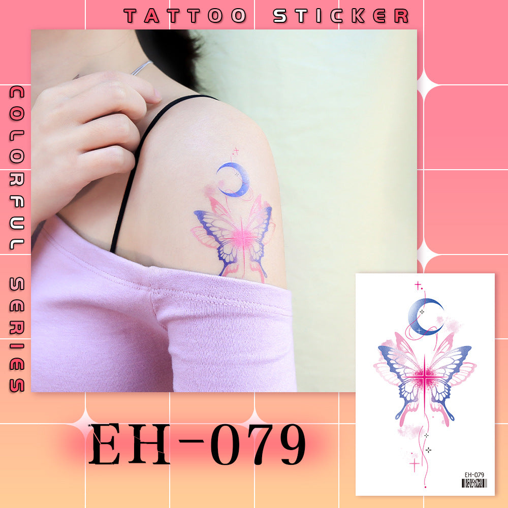 DaLin Colorful Temporary Tattoos Stickers for Shoulder Arm