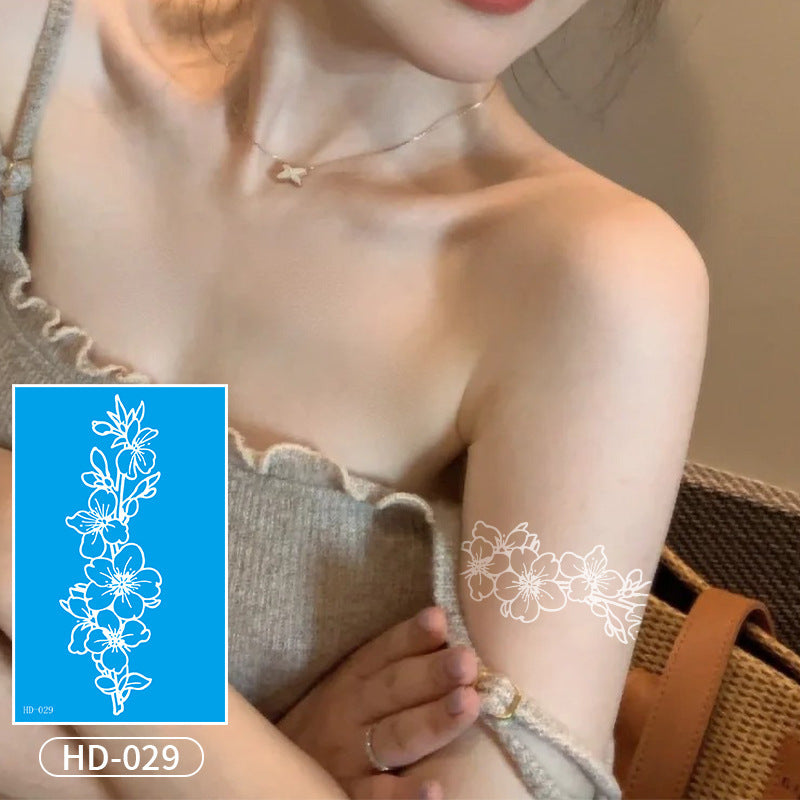 DaLin White Temporary Tattoos for Women